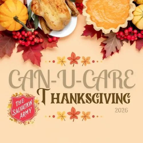 🦃 The Salvation Army: Can-U-Care Thanksgiving Drive (Community Service Hours Available!)
