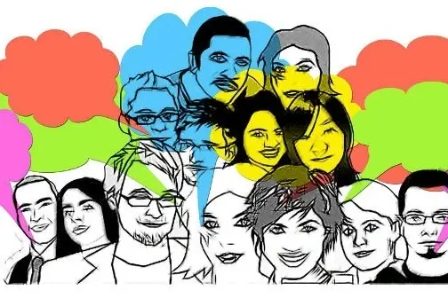 Ilustración de un grupo de personas