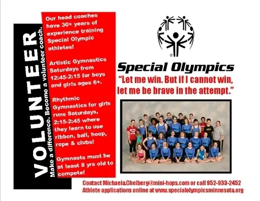 Rhythmic or Dance Instructor for our Special Olympics Team
