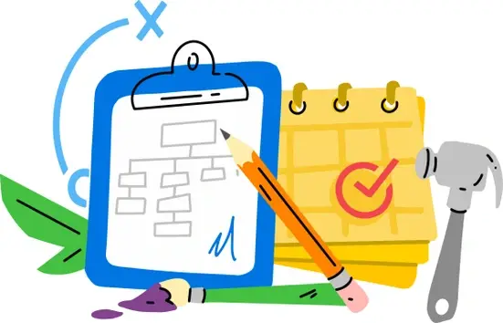 Ilustración de un calendario