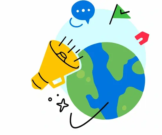 colorful illustration of volunteering