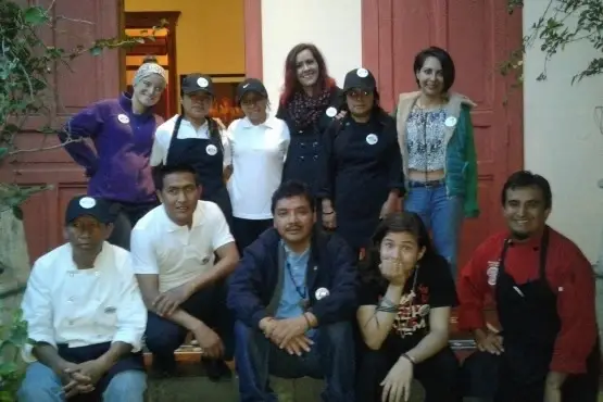 Foto de grupo de migrantes