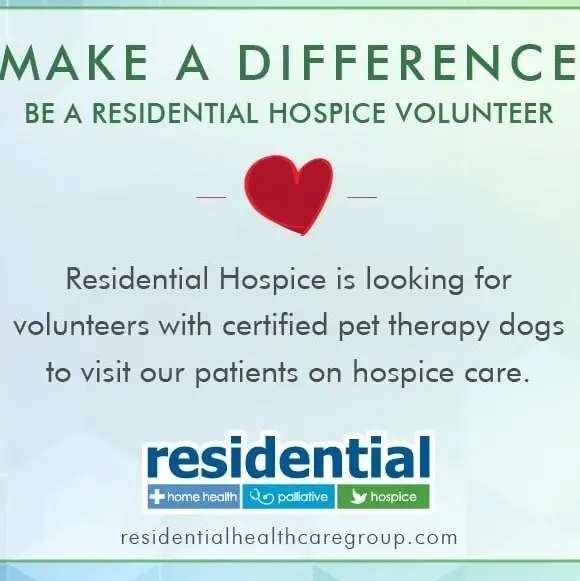 Hospice Pet Therapy Volunteers Needed