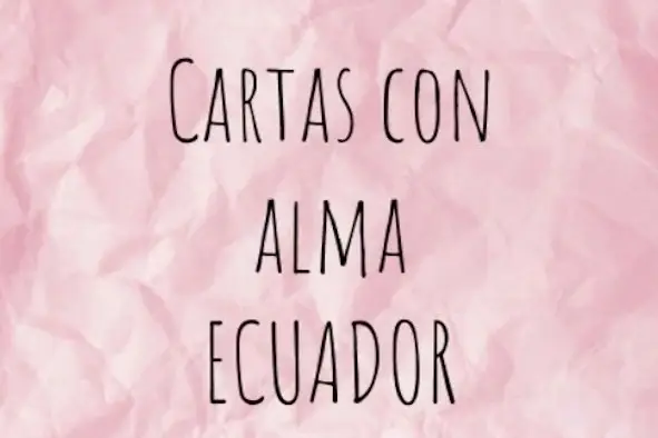 Fondo Rosa con la frase Cartas con Alma