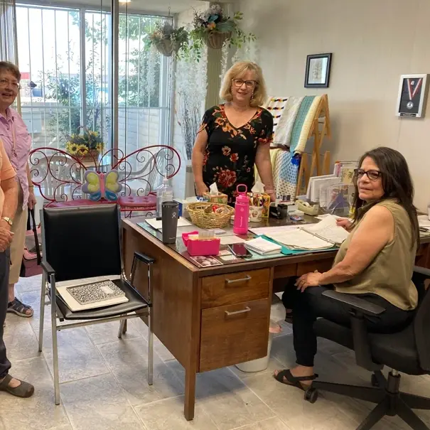 Greet clients, donors, visitors