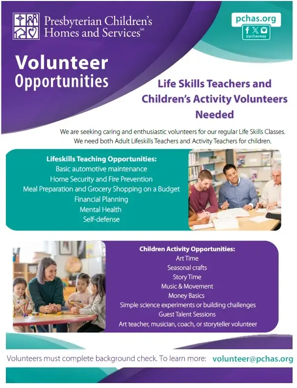 Childcare & Activity Host for LifeSkills Classes