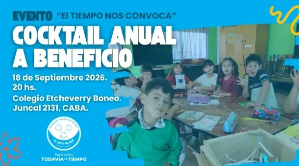 Cocktail anual a beneficio "El tiempo nos convoca"