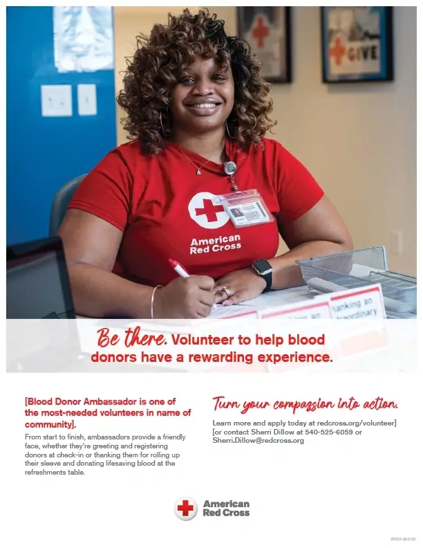 Blood Donor Ambassador-Montgomery Virginia