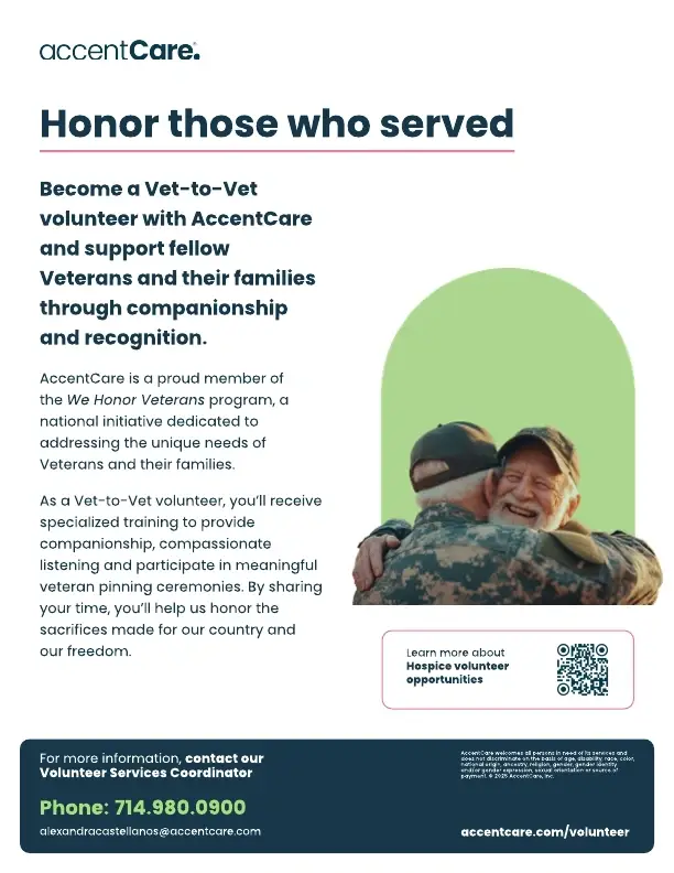 Vet-to-Vet Hospice Volunteer
