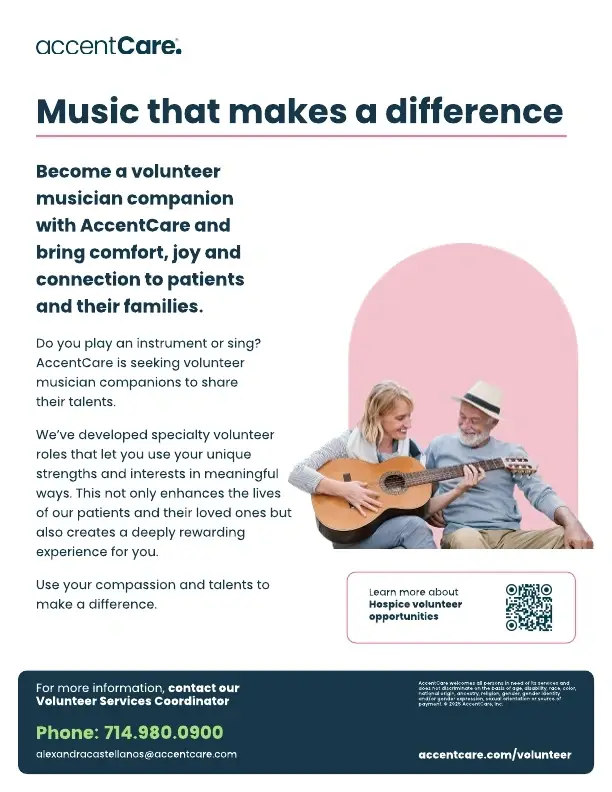 In-Person Music Companion Volunteer