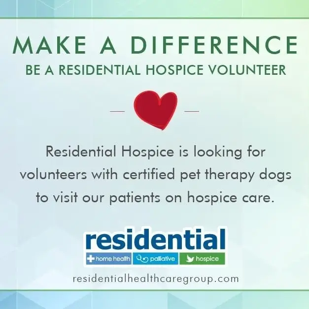 Hospice Pet Therapy Volunteers Needed