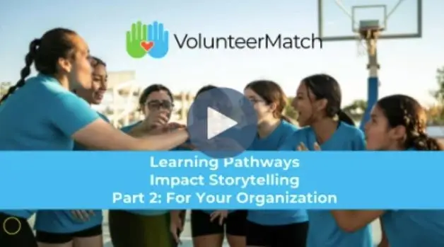happy women's sports team huddle banner impact storytelling for organization