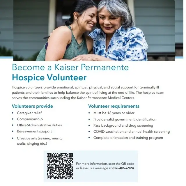 Hospice volunteer, Lancaster/Palmdale, CA