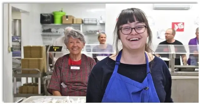 Serve up smiles at Tuesday Night Meal Service for the homeless