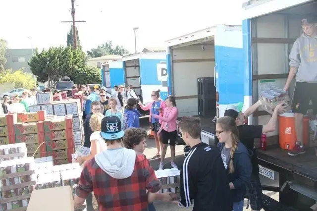 Sort and organize donations.