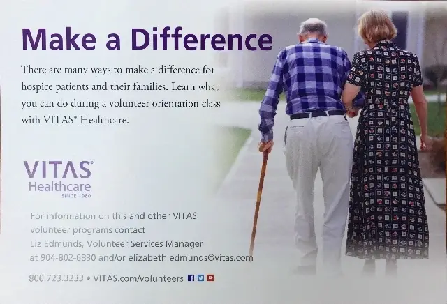 Able to visit Hospice Patients and their Families As A VITAS Healthcare Volunteer!