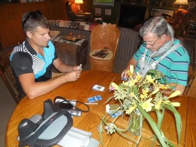 Companionship volunteer to persons with life-threatening illness