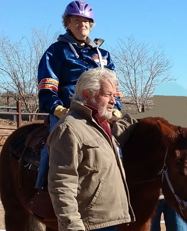 Sidewalker for therapeutic riding lessons