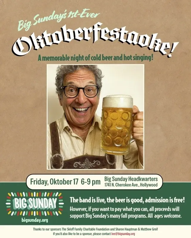 Join Us for Big Sunday's 1st-Ever Oktoberfestaoke!