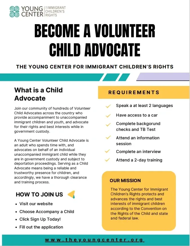 BECOME A VOLUNTEER CHILD ADVOCATE