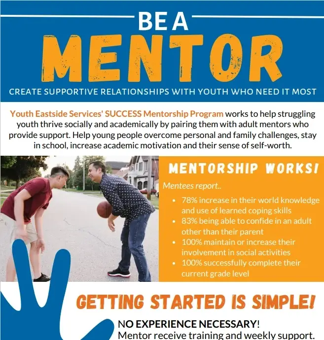 SUCCESS Mentors Needed! (BIPOC, LGBTQ+, Bi-cultural & Bilingual applicants encouraged to apply)