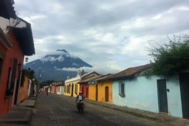 Las calles de Antigua en Guatemala.
