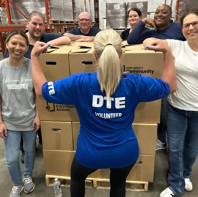 Kent County Community Action (TEFAP) Food Box Packing