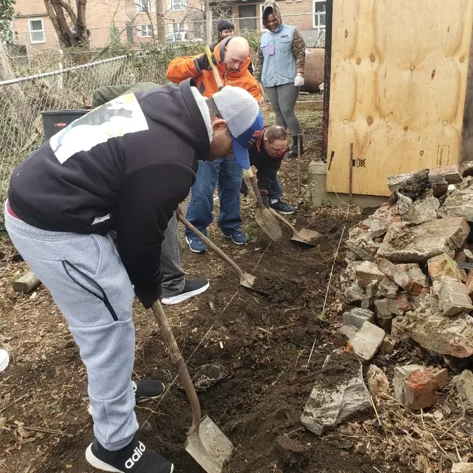 Construction work, Demo & Build a Shed for the Launch of a Youth bike Repair Program In June
