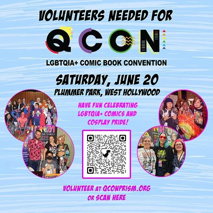 Volunteer at Q Con Comic Convention - Saturday, June 20