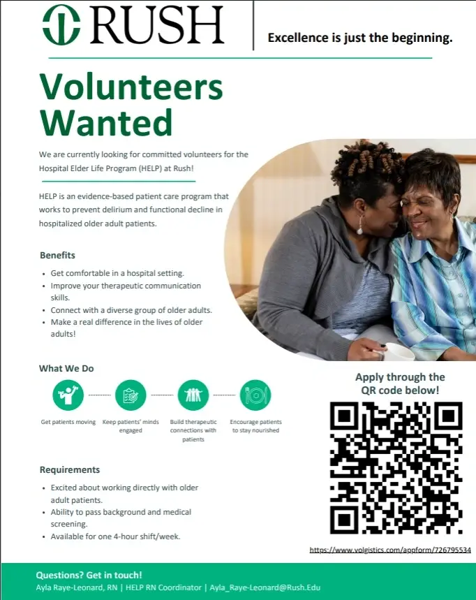 Hospital Elder Life Program Volunteer