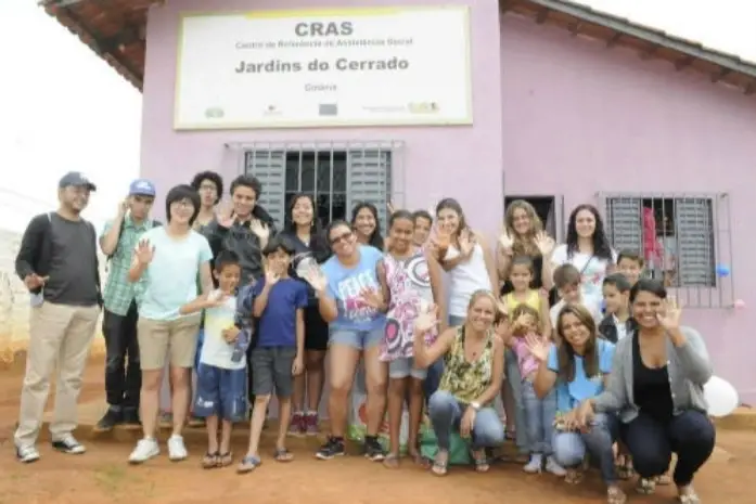 Florencia y el grupo de voluntarios