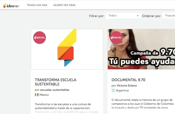 Web de donaciones