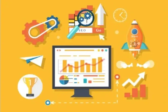 Ilustración con íconos de emprendimientos