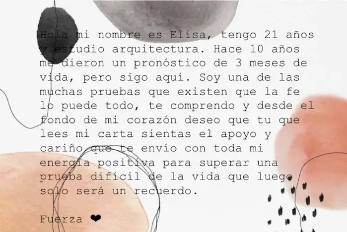 Una de las cartas