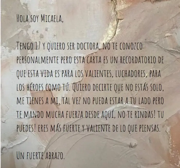 Una de las cartas