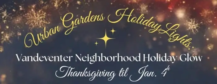 Help takedown HOLIDAY LIGHT'S in the community garden