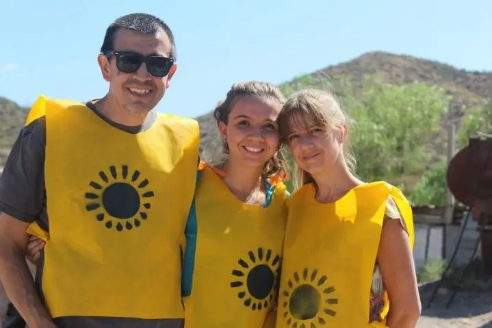 Ana Giménez junto a su padre y madre