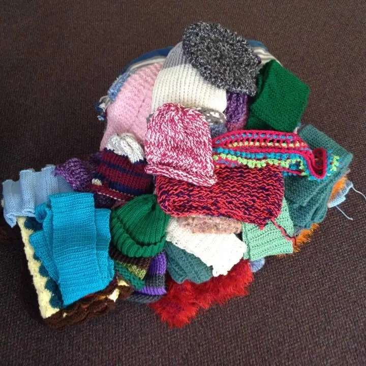 Knit or Crochet hats/scarves/gloves to be donated locally!