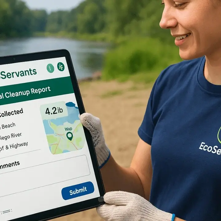 Virtual Cleanup Volunteer - Report Environmental Impact from Anywhere