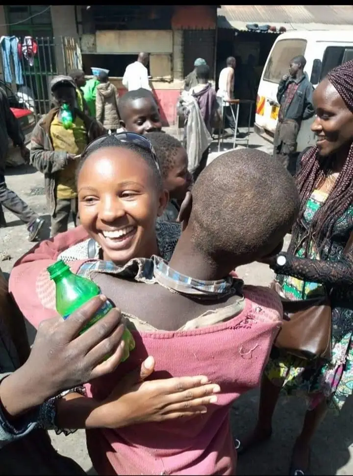 Rosemary M. from Nairobi, Kenya smiles on Idealist Days 7/7.