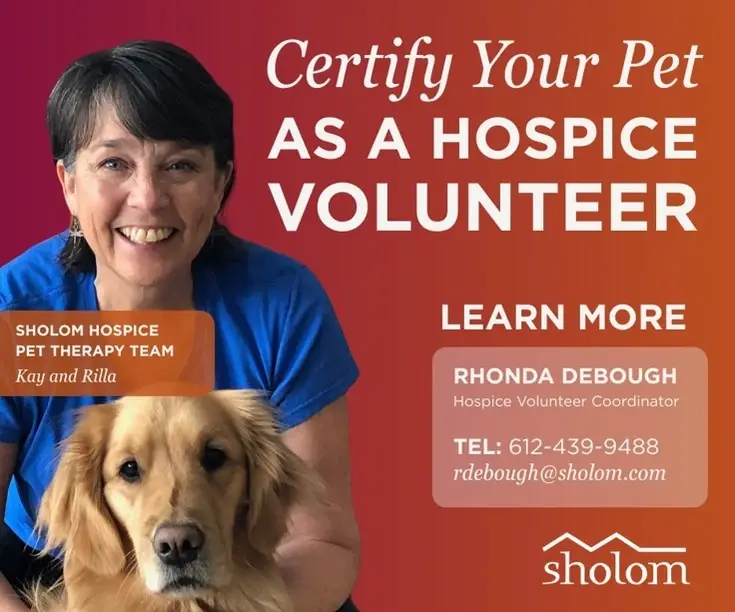 Hospice Pet Therapy Volunteer