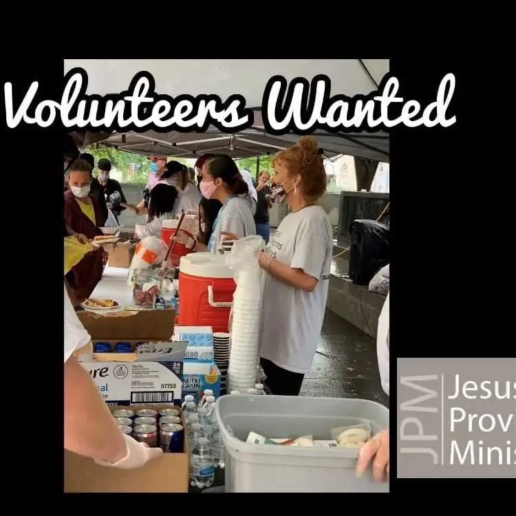 Church Service with the unhoused (serving a meal after)