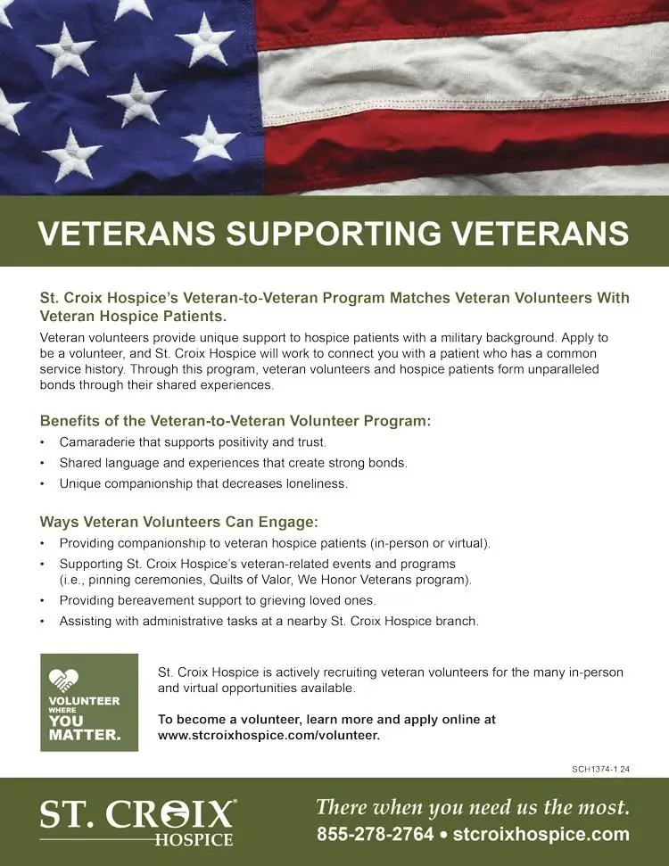 Cedar Rapids, IA - Retired Veteran, Hospice Companionship Volunteer