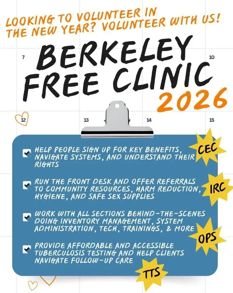 Volunteer with the Berkeley Free Clinic