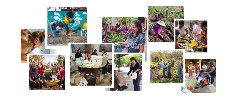 Collage acciones de los Días Idealist
