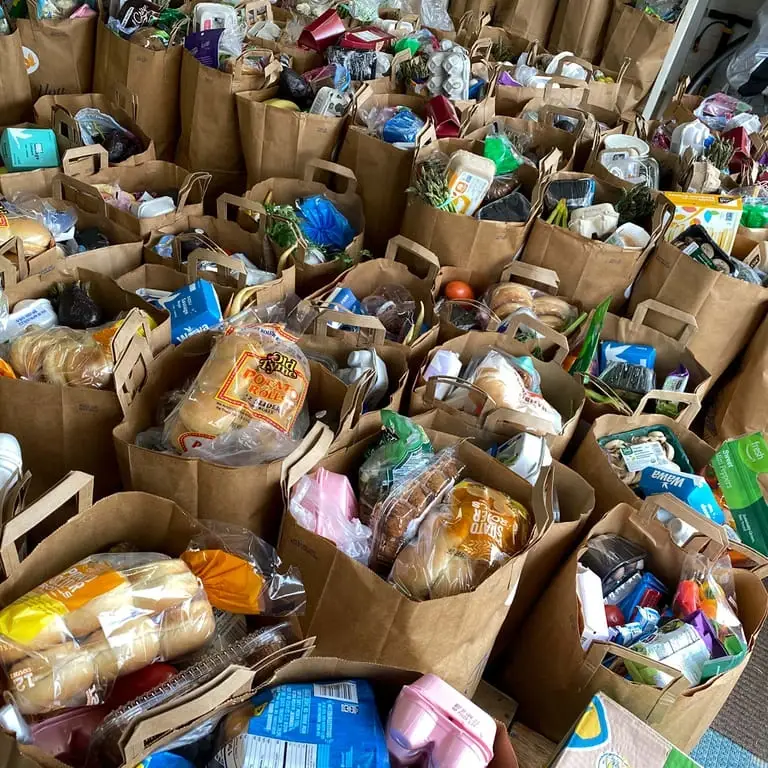 Bag Groceries to Feed Hungry Families