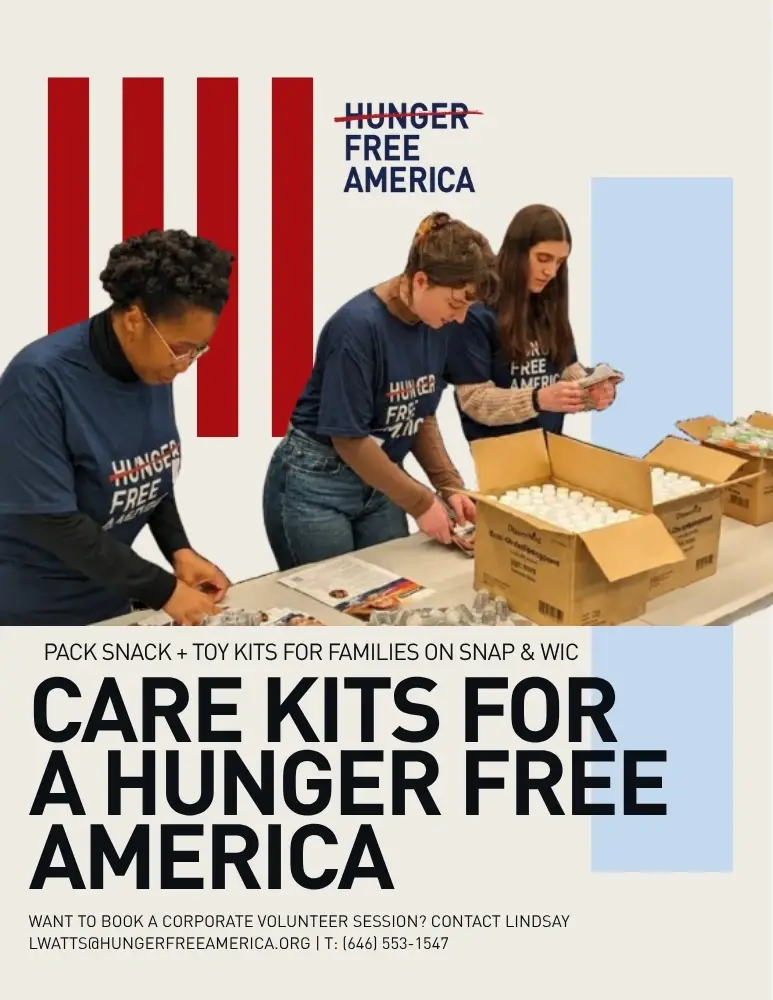 Corporate Groups: Care Kit Packing - Hunger Free America