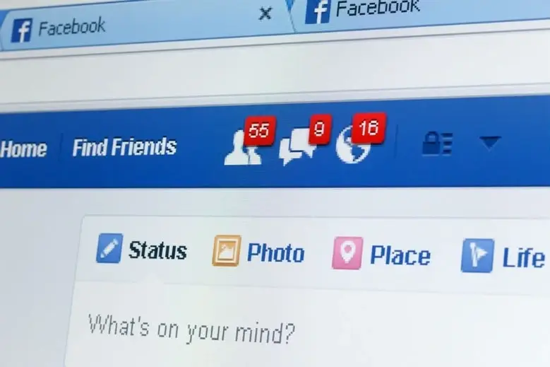 Impresión de pantalla de Facebook