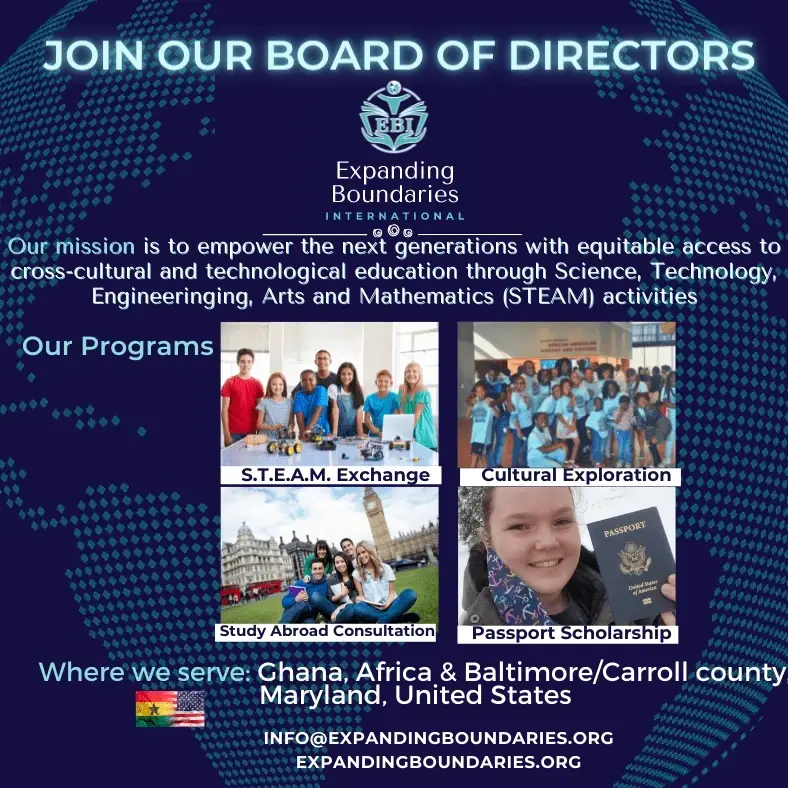 JOIN OUR BOARD OF DIRECTORS