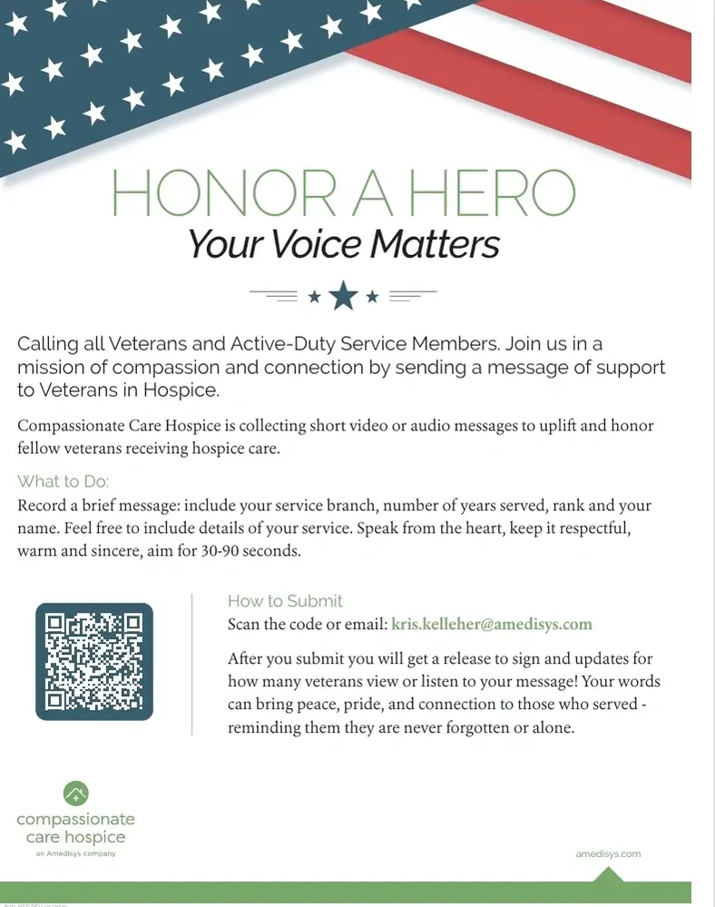 Videos For Veteran's on Hospice Care with Amedisys Compassionate Care